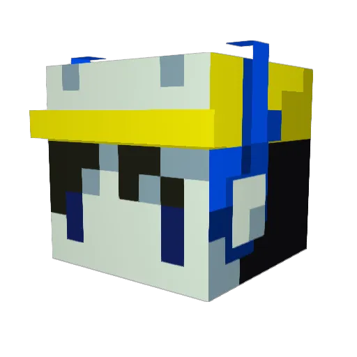 SlayerZach Minecraft avatar head, 3D render