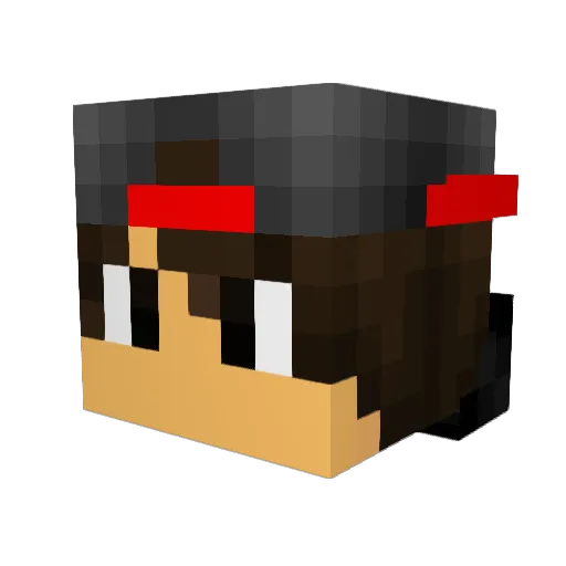 SlayerkeyGameing Minecraft avatar head, 3D render