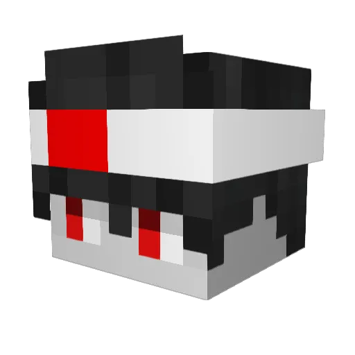 Slayerxl Minecraft avatar head, 3D render