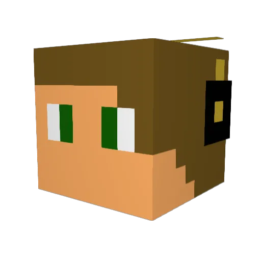 SlayingBeastz Minecraft avatar head, 3D render