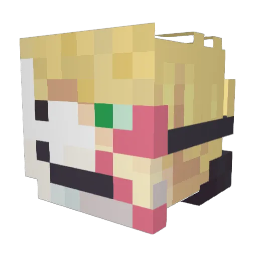 SlayingPancake Minecraft avatar head, 3D render