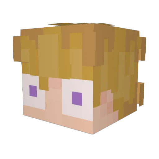 Slaymorez Minecraft avatar head, 3D render