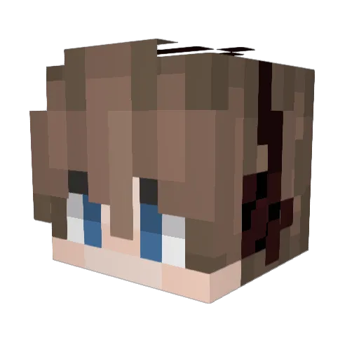 Slayverc Minecraft avatar head, 3D render