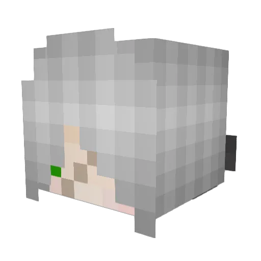 Slayy2 Minecraft avatar head, 3D render