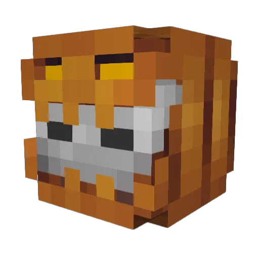 Slazmaz Minecraft avatar head, 3D render