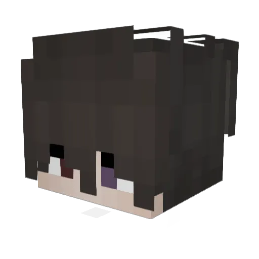 Sldy Minecraft avatar head, 3D render