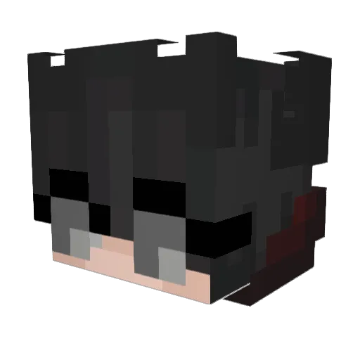 Sleadi Minecraft avatar head, 3D render