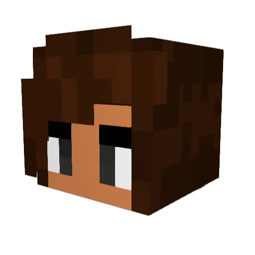 Sleathor Minecraft avatar head, 3D render
