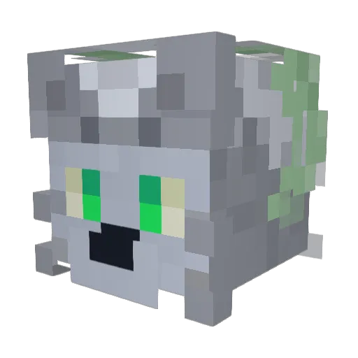 Sleebysnail Minecraft avatar head, 3D render