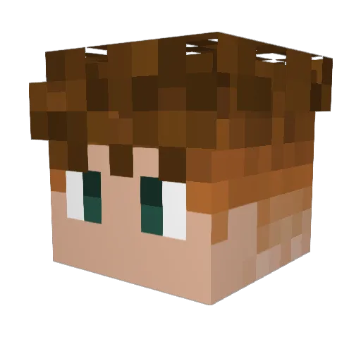 SleekChris23 Minecraft avatar head, 3D render