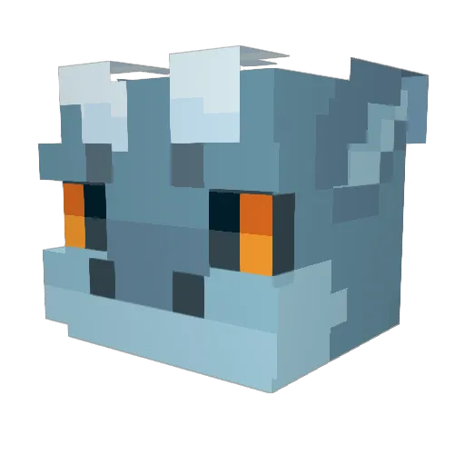 SleekFlames Minecraft avatar head, 3D render
