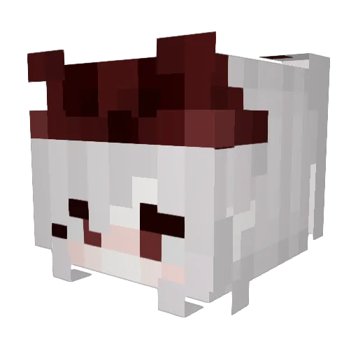 Sleema Minecraft avatar head, 3D render