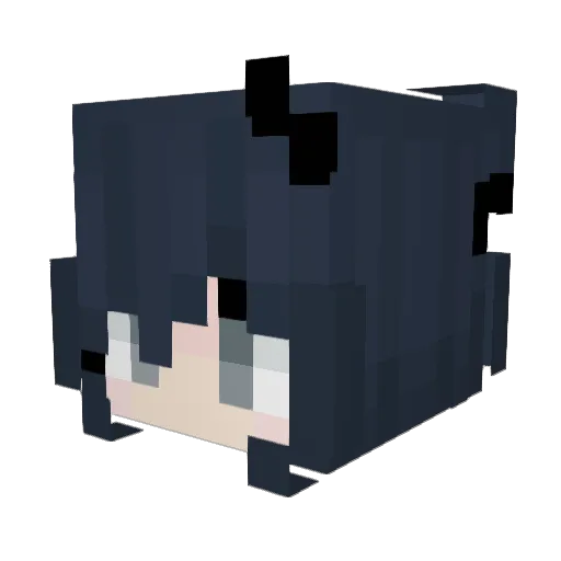 SleepAholiic Minecraft avatar head, 3D render