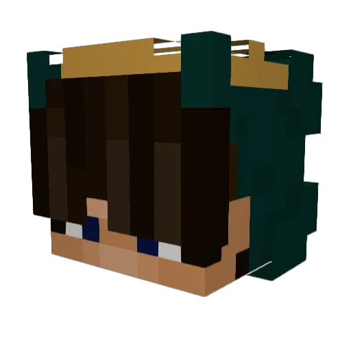 SleepDeprivedRG Minecraft avatar head, 3D render