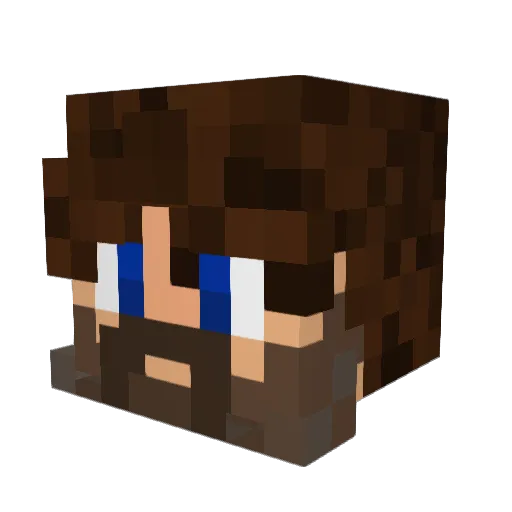 SleepThrills Minecraft avatar head, 3D render