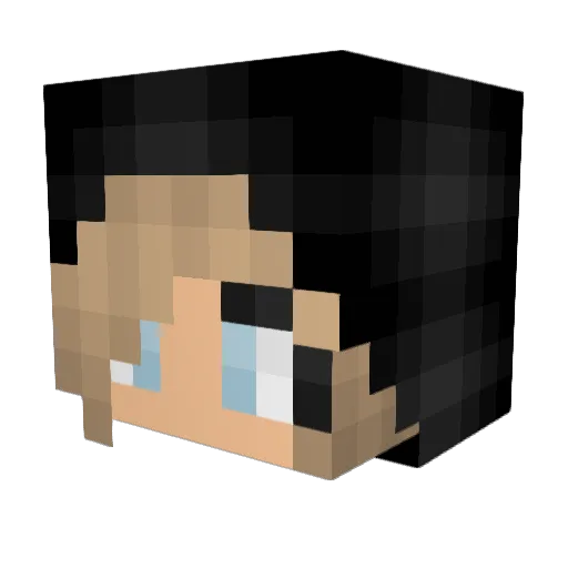 SleepVisions Minecraft avatar head, 3D render
