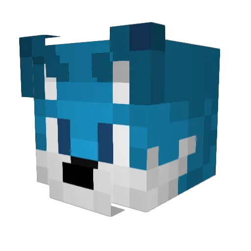SleepWarwick Minecraft avatar head, 3D render