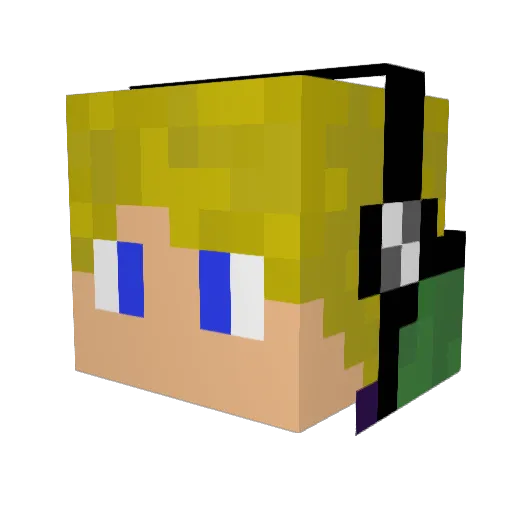 Sleep_Stone Minecraft avatar head, 3D render