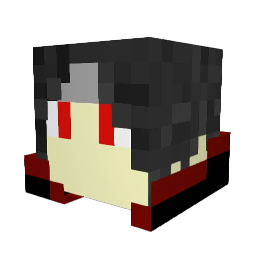 SleepiNarwhal Minecraft avatar head, 3D render