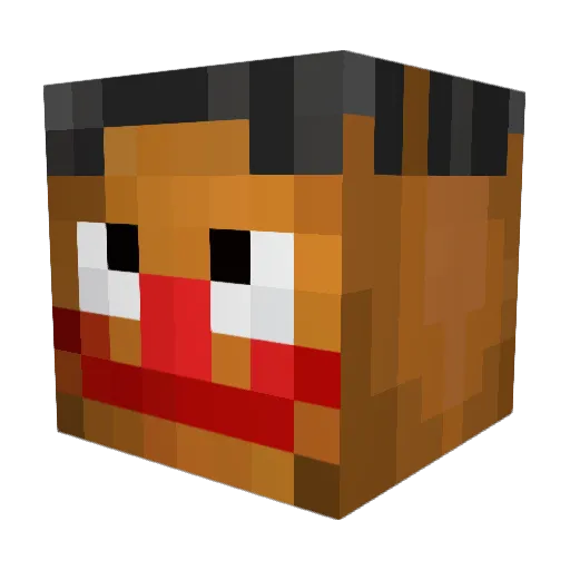 SleepingBlanket1 Minecraft avatar head, 3D render