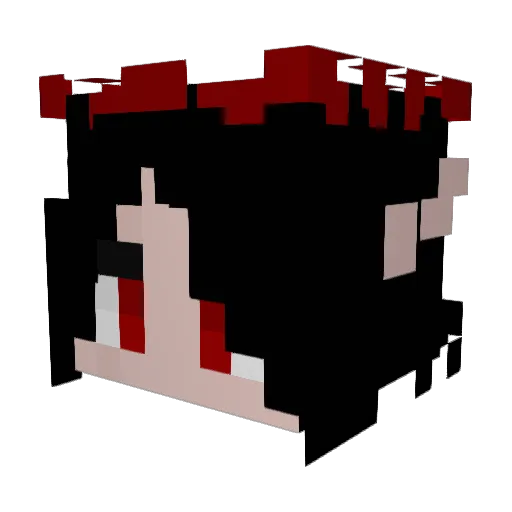 SleepingDevil666 Minecraft avatar head, 3D render
