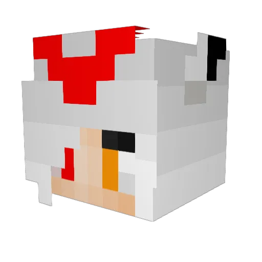 SleepingMongrel Minecraft avatar head, 3D render