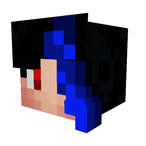 SleepingTaurus Minecraft avatar head, 3D render