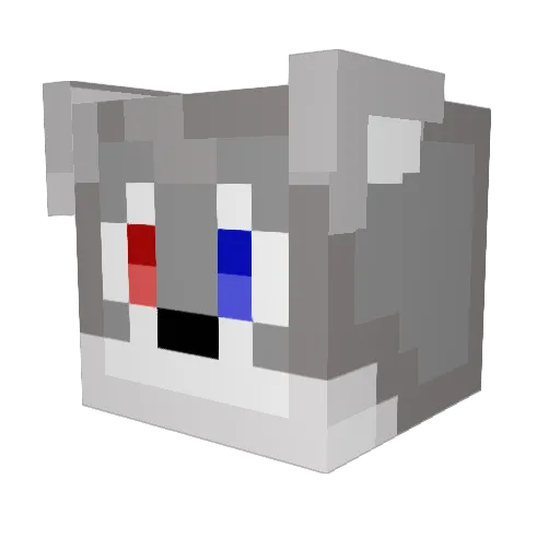 SleepingWolf44 Minecraft avatar head, 3D render