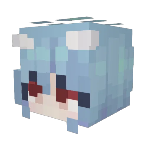 SleepingWool Minecraft avatar head, 3D render