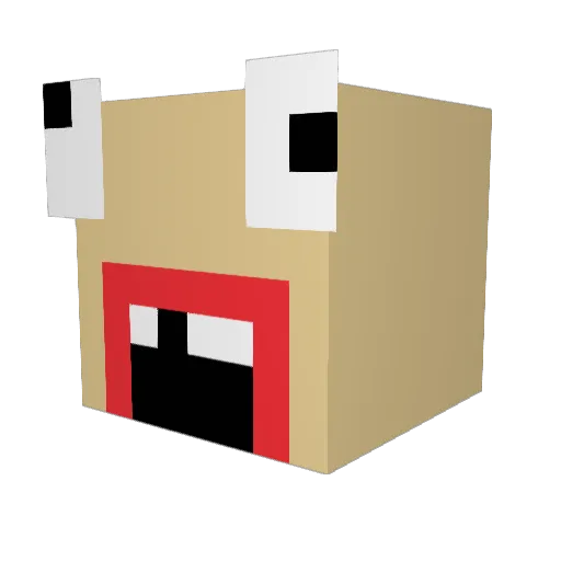 Sleeping_Metal Minecraft avatar head, 3D render