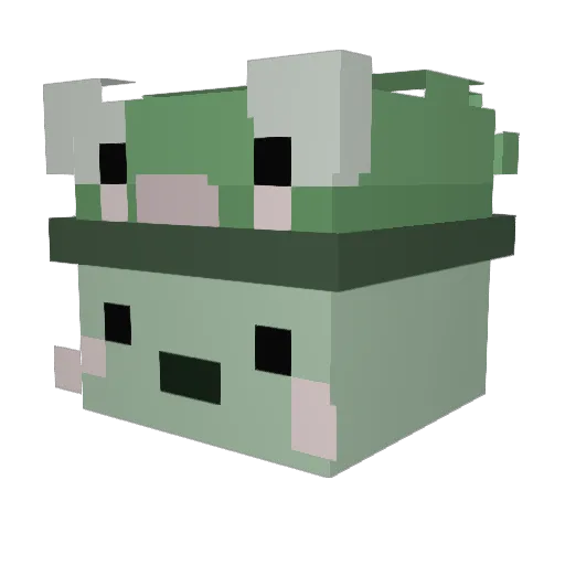 Sleeping_Penguin Minecraft avatar head, 3D render