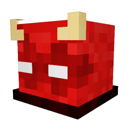 SleeplessDarkey Minecraft avatar head, 3D render