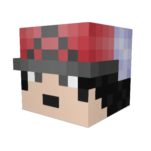 SleeplessNight10 Minecraft avatar head, 3D render