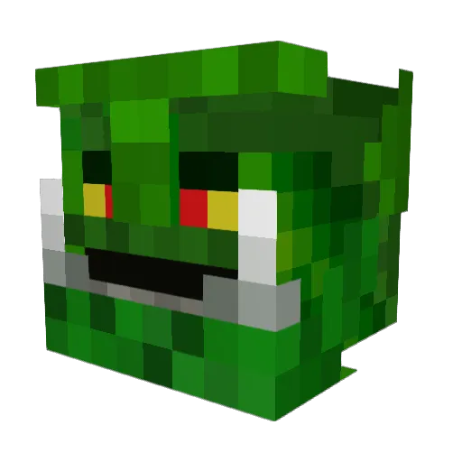 Sleeprain Minecraft avatar head, 3D render