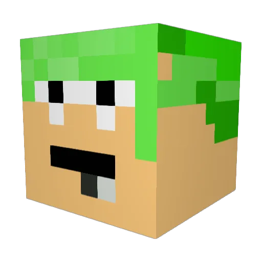 Sleepwalker428 Minecraft avatar head, 3D render