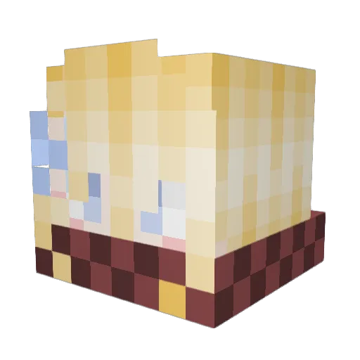 Sleepy089 Minecraft avatar head, 3D render