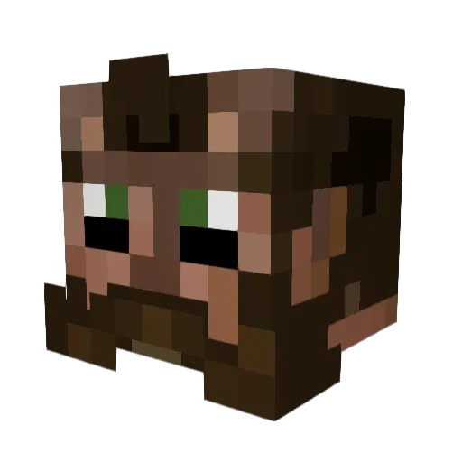 Sleepy47 Minecraft avatar head, 3D render