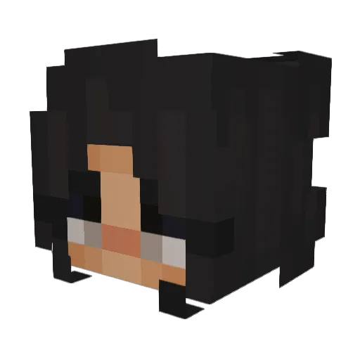 SleepyAngel12 Minecraft avatar head, 3D render