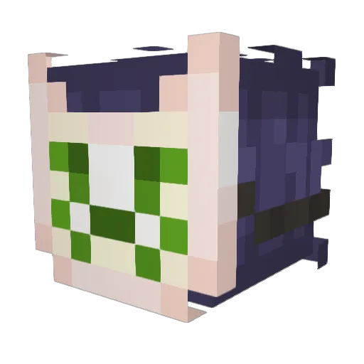 SleepyBlob Minecraft avatar head, 3D render