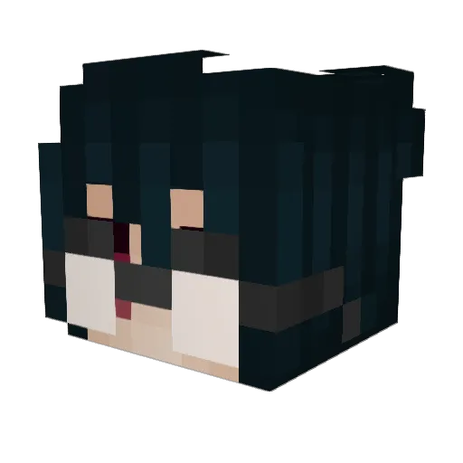 SleepyBoi_0 Minecraft avatar head, 3D render