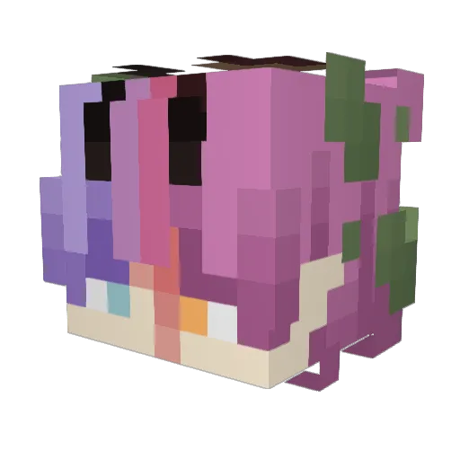 SleepyBread_ Minecraft avatar head, 3D render