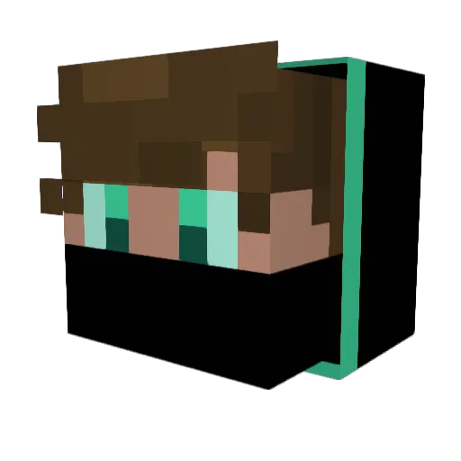 SleepyBurger210 Minecraft avatar head, 3D render
