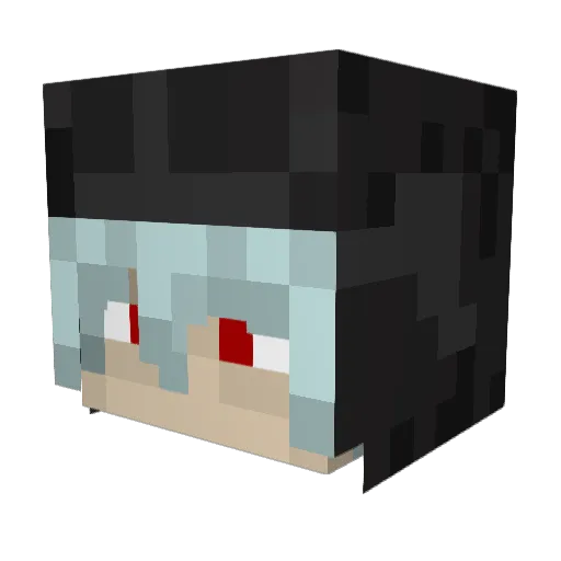 SleepyCephei Minecraft avatar head, 3D render
