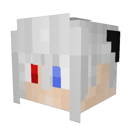 SleepyChonkie Minecraft avatar head, 3D render