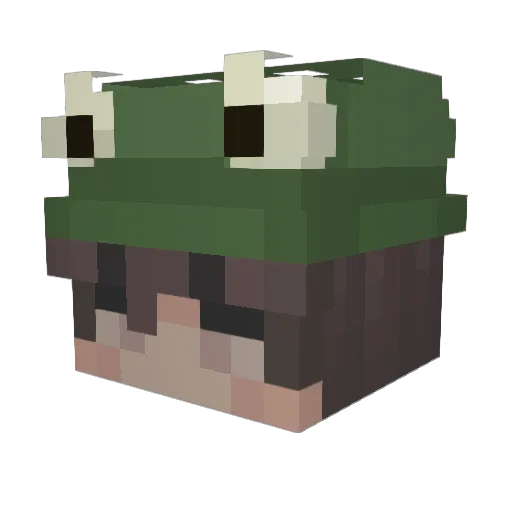 SleepyDavid Minecraft avatar head, 3D render