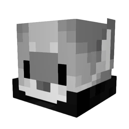 SleepyDiabetic Minecraft avatar head, 3D render