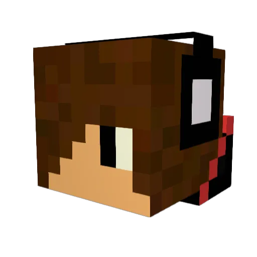 SleepyDragon1 Minecraft avatar head, 3D render