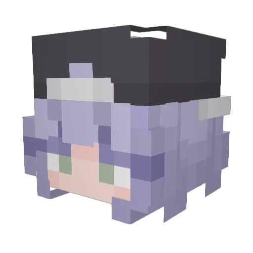 SleepyHaze Minecraft avatar head, 3D render