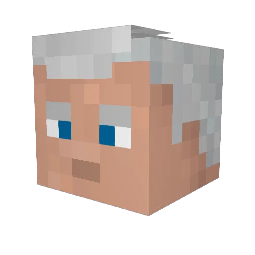 SleepyJoe44 Minecraft avatar head, 3D render