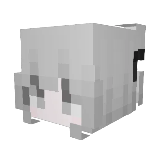 SleepyKey Minecraft avatar head, 3D render